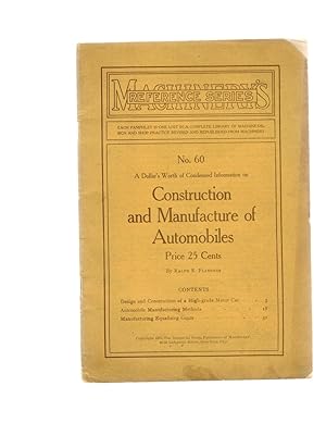 CONSTRUCTION AND MANUFACTURE OF AUTOMOBILES