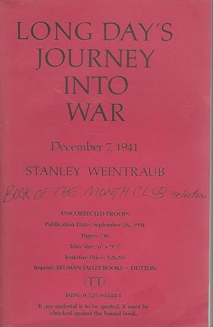 Seller image for Long Day's Journey into War: December 7, 1941 for sale by Dorley House Books, Inc.