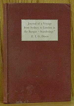 Journal of a Voyage from Sydney to London in the Barque Standerings