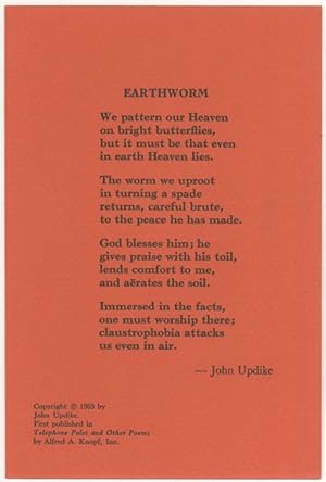 Imagen del vendedor de Earthworm a la venta por Between the Covers-Rare Books, Inc. ABAA