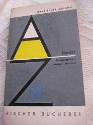Imagen del vendedor de Recht Das Fischer Lexikon a la venta por Alte Bcherwelt