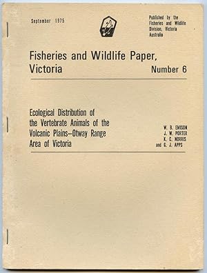 Imagen del vendedor de Ecological distribution of the vertebrate animals of the volcanic plains - Otway Range area of Victoria. a la venta por Lost and Found Books