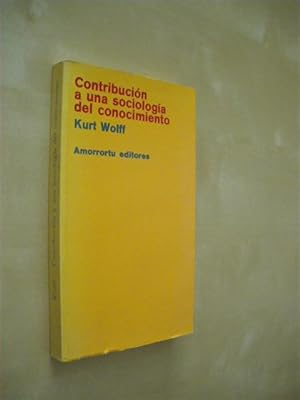 Seller image for CONTRIBUCION A UNA SOCIOLOGIA DEL CONOCIMIENTO for sale by LIBRERIA TORMOS