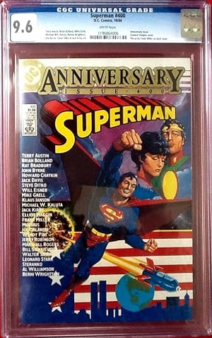 SUPERMAN No. 400 (Oct. 1984) "Anniversary Issue" - CGC Graded 9.6 - NM+