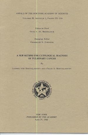 Bild des Verkufers fr A New Method for Cytological Diagnosis of Pulmonary Cancer zum Verkauf von Page 1 Books - Special Collection Room