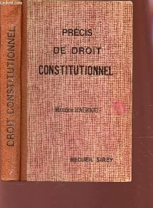 Bild des Verkufers fr PRECIS DE DROIT CONSTITUTIONNEL / LICENCE EN DROIT / 3e EDITION. zum Verkauf von Le-Livre