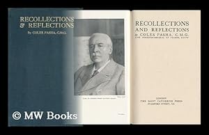 Seller image for Recollections and reflections / by Coles Pasha for sale by MW Books Ltd.