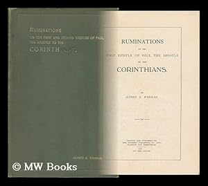 Imagen del vendedor de Ruminations on the First and Second Epistles of Paul the Apostle to the Corinthians a la venta por MW Books Ltd.