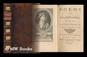 Imagen del vendedor de Poems on Several Occasions. / by the Late Matthew Prior, Esq; . [Poems. 1766] a la venta por MW Books Ltd.