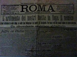 "ROMA Prima Edizione Provincia Anno LIV Martedì / Mercoledì 7 - 89 Settembre 1915 L'ARDIMENTO DEI...