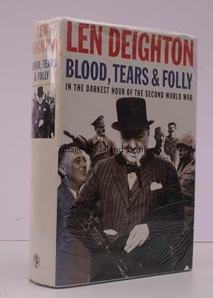 Seller image for Blood, Tears and Folly. In the Darkest Hour of the Second World War. With Maps and Drawings by Denis Bishop. BRIGHT, CLEAN COPY IN UNCLIPPED DUSTWRAPPER for sale by Island Books