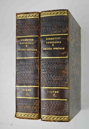 Bild des Verkufers fr Patologia e terapia speciale basate particolarmente sui recenti progressi della fisiologia e dell'anatomia patologica. Unica traduzione italiana autorizzata con note del dottor Arnaldo Cantani. Volume primo [-quarto]. zum Verkauf von Studio Bibliografico Benacense