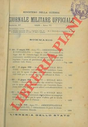 Giornale militare ufficiale. Anno 1928 (VI). 2° semestre.