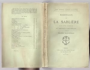 Seller image for Madrigaux de La Sablire suivis d'un appendice et prcds d'une prface par Prosper Blanchemain for sale by MAGICBOOKS