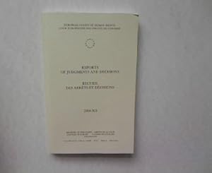 Bild des Verkufers fr CASE OF PTN vs. TURKEY , in: Reports of judgments and decisions / Recueil des arrets et decisions 2004-XII zum Verkauf von Antiquariat Bookfarm