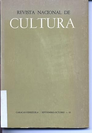 Revista Nacional de Cultura 160. Ano XXV - Septiembre-Octubre 1963.