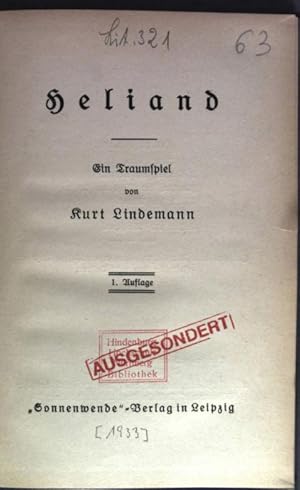 Seller image for Heliand. Ein Traumspiel. for sale by Antiquariat Bookfarm