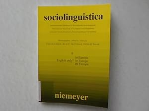 Immagine del venditore per SOCIOLINGUISTICA Internationales Jahrbuch fr Europische Soziolinguistik Nr. 8 1994. English Only? venduto da Antiquariat Bookfarm