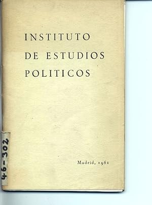 Immagine del venditore per Instituto de estudios politicos. venduto da Antiquariat Bookfarm