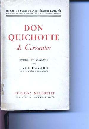 Don Quichotte de Cervantes. Etude et Analyse.