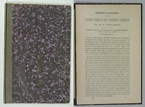 Image du vendeur pour Observations dur les Fleurs Doubles des Begonias Tubereux. (Extrait du Journal de la Societe centrale d' Horticulture de France, 3e Serie, Tome II, 1880, p. 434-450.) RARE!!! mis en vente par Antiquariat Bookfarm