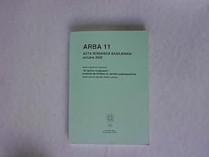 Imagen del vendedor de ARBA 11 - Acta Romanica Basiliensia octubre 2000. a la venta por Antiquariat Bookfarm