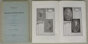 Imagen del vendedor de Mitteilungen der Geographischen Gesellschaft in Mnchen, 10. Band, 1. Heft (Mai 1915) und 2. Heft (Dezember 1915). Enthlt u.a.: Die Sierra de Gredos. Von Oskar Schmieder. - Kultur- und politischgeographische Entwicklung und Aufgaben des heutigen Griechenlands. Von Dr. Otto Maull. a la venta por Antiquariat Bookfarm