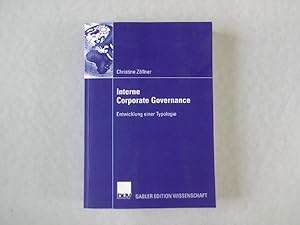 Immagine del venditore per Interne corporate governance: Entwicklung einer Typologie. venduto da Antiquariat Bookfarm