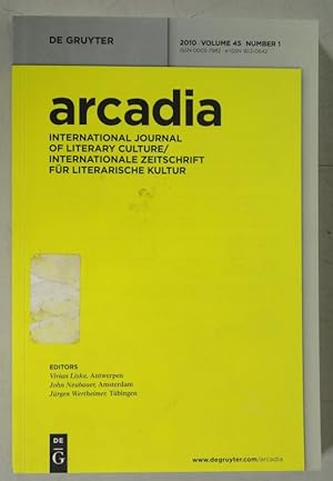 Immagine del venditore per ARCADIA. International Jornal of Literary Culture, 2010, Band 45, Heft 1. Content, e.g.: Jerome P. Schfer Im Netz der Gewalt. Der Terrorfilm zwischen Horror, Zeitgeschichte und medialer Berichterstattung. - Albrecht Classen. Consequences of Bad Weather in Medival Literature. venduto da Antiquariat Bookfarm