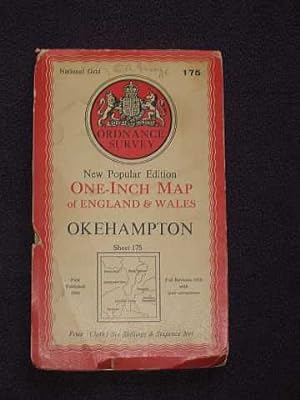 Ordnance Survey, Okehampton, New Popular Edition One-Inch Map of England & Wales Sheet 175