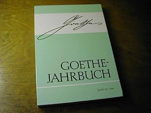 Bild des Verkufers fr Goethe-Jahrbuch 115 / 1998 zum Verkauf von Antiquariat Fuchseck