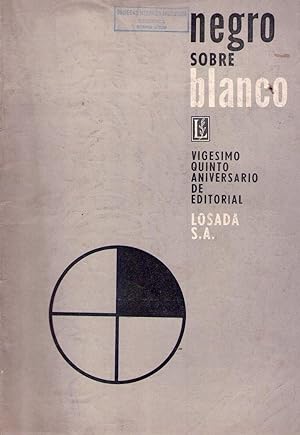 NEGRO SOBRE BLANCO - No. 29, agosto de 1963. Número extraordinario. 20º aniversario de la editori...