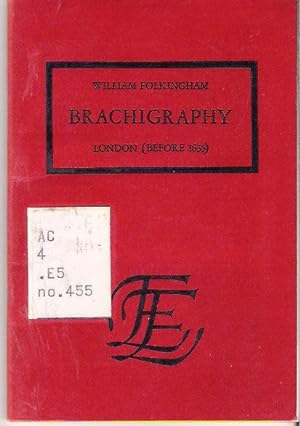 Image du vendeur pour Brachigraphy, Post-Writ; Or, the Art of Short-Writing : London [Before 1635] mis en vente par Mike's Library LLC