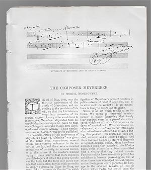 Seller image for The Composer Meyerbeer for sale by Legacy Books II