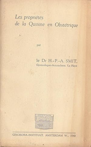 Les Propriétés de la quinine en obstétrique. - Les Propriétés de la quinine en chirurgie