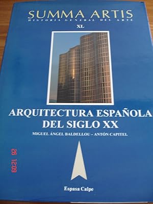 Imagen del vendedor de Summa Artis XL.Arquitectura espaola del siglo XX. a la venta por Librera Mareiro