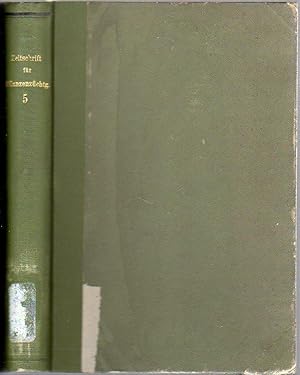 Bild des Verkufers fr Zeitschrift fr Pflanzenzchtung. Zugleich Organ der Gesellschaft zur Frderung deutscher Pflanzenzucht, der sterreichischen Gesellschaft fr Pflanzenzchtung und des Bayerischen Saatzuchtvereins. Fnfter (5.) Band 1917. Komplett mit den Heften 1 - 4. zum Verkauf von Antiquariat Carl Wegner