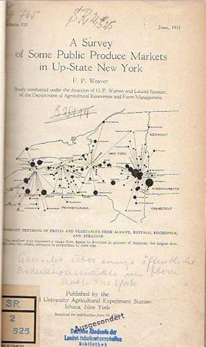 Bild des Verkufers fr Weaver, F. P.: A Survey of Some Public Produce Markets in Up-State New York (Bulletin 525: 149 p.) // Chester Tolle and L. A. Maynard: Study of Phosphatic Limestone as a Mineral Supplement (Bulletin 530: 27 p.) // Lyon, T. L.: Relative Effectiveness of Limestone Particles of Different Sizes (Bulletin 531: 13 p.) // Marble D.R., Hall, G.O.: A Statistical Analysis of the Results of Breeding High-Line and Low-Line Leghorns (Bulletin 533: 38 p.) // Stove, Howard J.: Relation of Daily Prices to the Marketing of Hogs at Chicago (Bulletin 534: 97 p.) // Staker, E. V. and Wilson, B.D.: The Chemical Composition of the Muck Soils of New York (Bulletin 537, 26 p.) // Maynard, L. A. and McCay, C. M.: The Influence of Different Levels of Fat Intake upon Milk Secretion (Bulletin 543: 40 p.) zum Verkauf von Antiquariat Carl Wegner