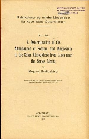 A Determination of the Abundances of Sodium and Magnesium in the Solar Atmosphere from Lines near...