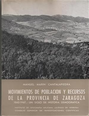 Movimientos de Población y Recursos de la Provincia de Zaragoza.1860-1967 UN SIGLO DE HISTORIA DE...