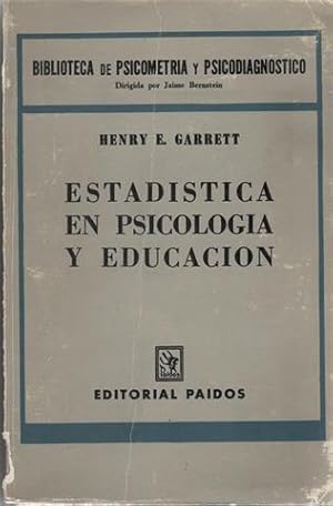 ESTADÍSTICA EN PSICOLOGÍA Y EDUCACIÓN