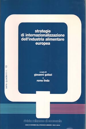 Seller image for Strategie di internazionalizzazione dell'industria alimentare europea for sale by Di Mano in Mano Soc. Coop