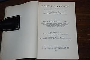 CONTRACEPTION (birth control). Its theory, history and practice, a manual for the medical and leg...