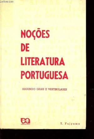 Bild des Verkufers fr NOCOES DE LITERATURA PORTUGUESA / zum Verkauf von Le-Livre