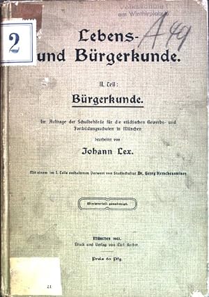 Bild des Verkufers fr Lebens- und Brgerkunde; 2. Teil: Brgerkunde zum Verkauf von books4less (Versandantiquariat Petra Gros GmbH & Co. KG)
