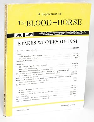 Stakes Winners of 1964: A Supplement to the Blood-Horse
