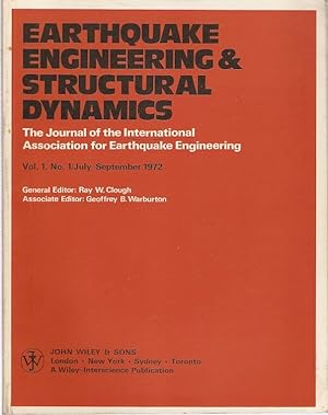 Bild des Verkufers fr Earthquake Engineering Structural Dynamics : The Journal of the International Association for Earthquake Engineering Vol. 1, No. 1/July-September 1972. zum Verkauf von City Basement Books