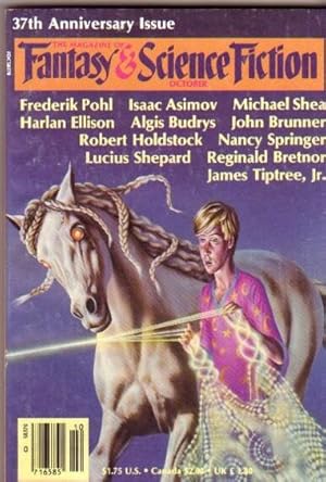 Seller image for The Magazine of Fantasy & Science Fiction October 1986 -Saucery, Thorn, Our Resident Djinn, The Fellow Traveler, The Boy Who Plaited Manes, Fill it with Regular, The Arcevoalo, Ultimate Weapon, The Relativity of Wrong, + for sale by Nessa Books