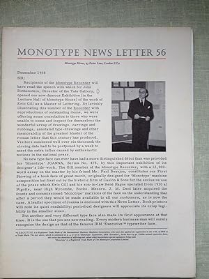 Monotype Newsletter Issue 56