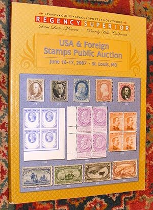 REGENCY SUPERIOR USA & FOREIGN Stamps Public Auction / SPORTS MEMORABILIA COINS AND CURRENCY PUBL...